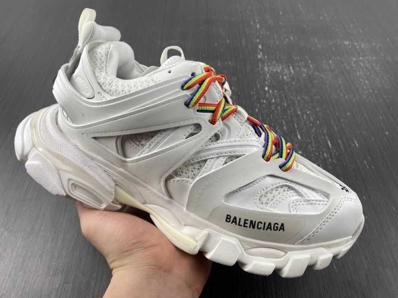 Balenciaga Track Sneaker "White/Rainbow Laces"