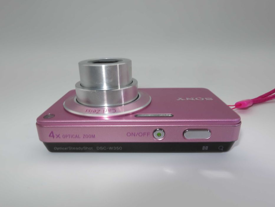 Sony CyberShot W350 розов компактен фотоапарат, дигитална камера - НОВА - ползвана веднъж - пълен комплект - Отлична