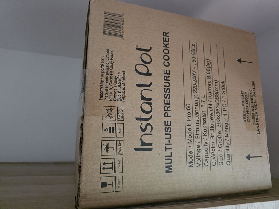 Instant Pot Pro 6 (5.7L) – Sigilat, NOU în cutie – Multicooker 10-în-1