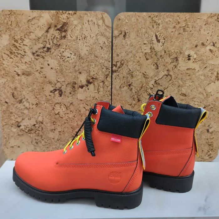 Timberland 6 inch premium, portocaliu, piele Helcor, 44.5
