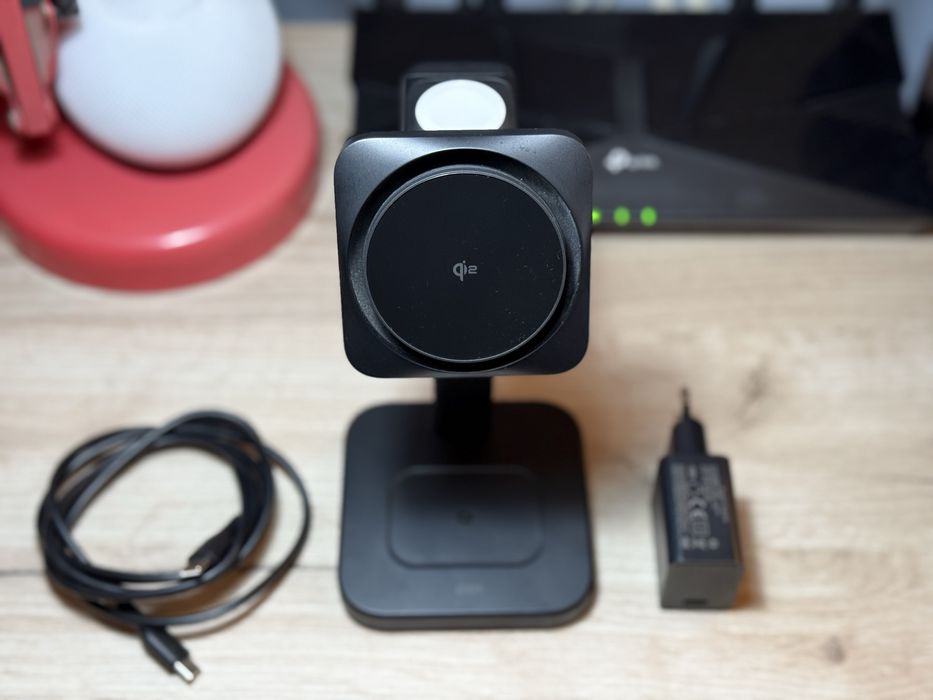 Incarcator Retea Wireless ESR CryoBoost 3in1, 25W, 1.67A, Negru