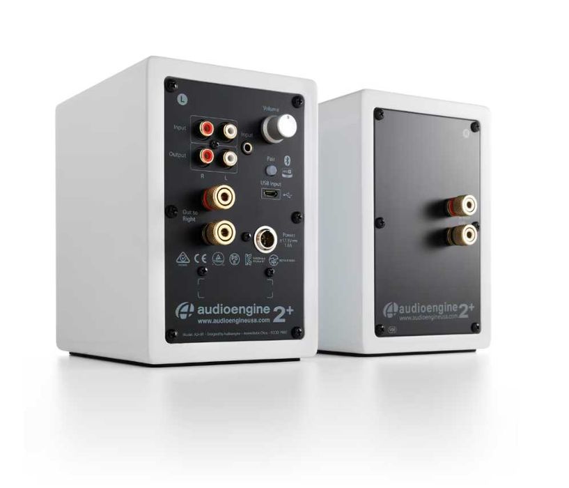Boxe active Audioengine A2+, Wireless, Bluetooth, DAC, USB-C, Alb