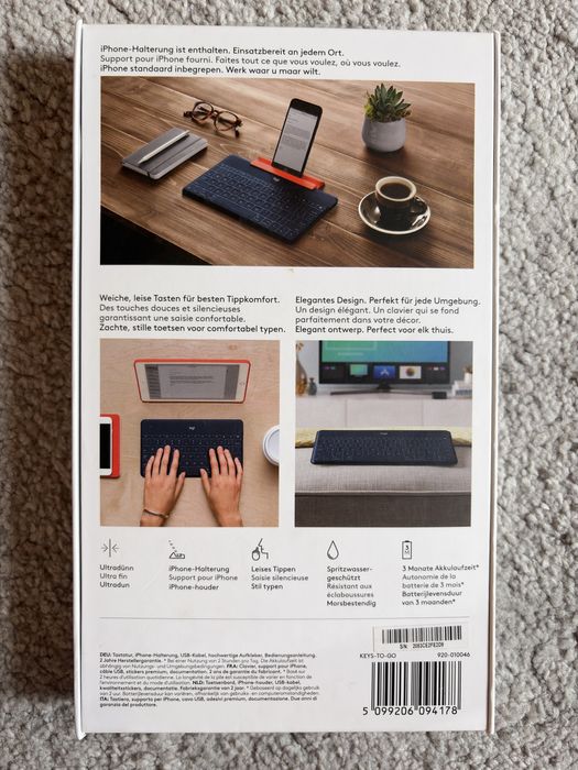 Tastatura portabila Logitech Keys to go