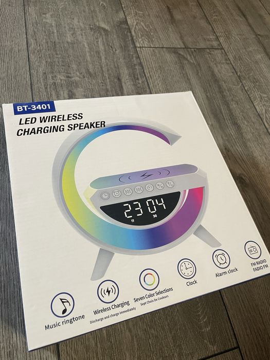 G-smart нощна лампа , зарядно , аларма , часовник , bluetooth колонка