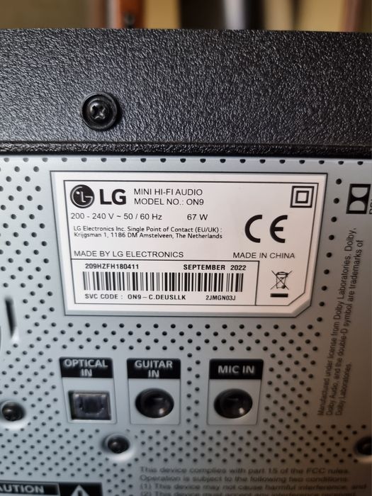 LG XBOOM ON9 /super bass boost/