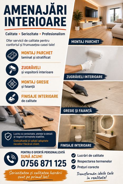 Amenajări interioare