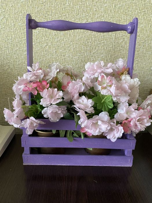 Корзинки.  с цветами .