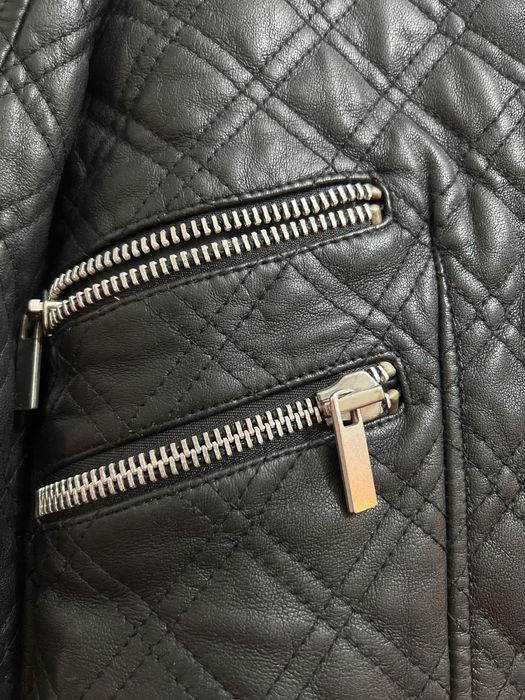 Женская кожаная куртка Mango