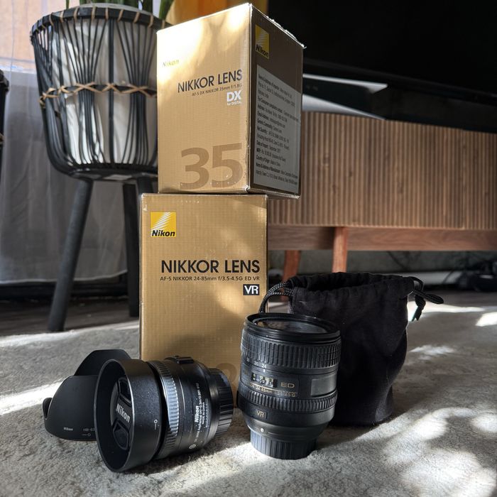 Объектив Nikon 24-85 и 35 mm