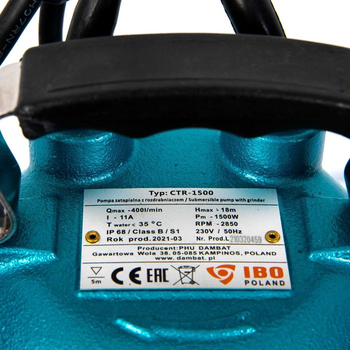 Pompa Apa Murdara Profesionala IBO FURIATKA 1500 1500W 400 l/min H-18m