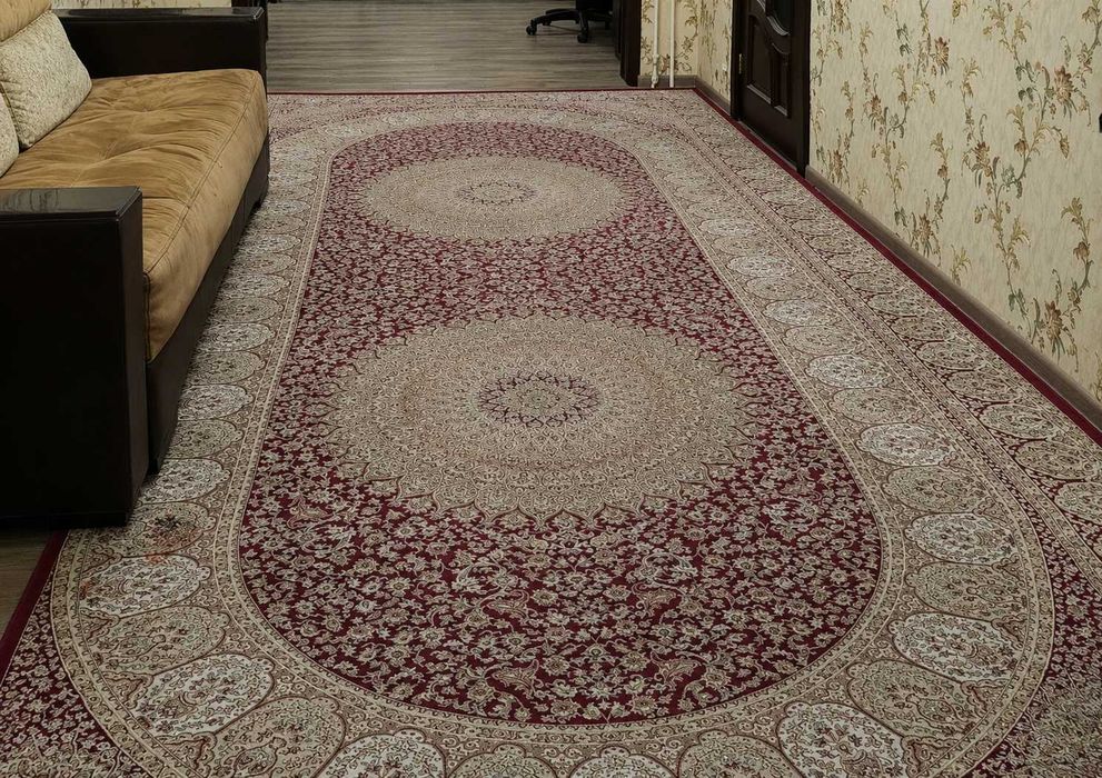 Большой ковер URGGAZ CARPET 12,5 м², после химчистки