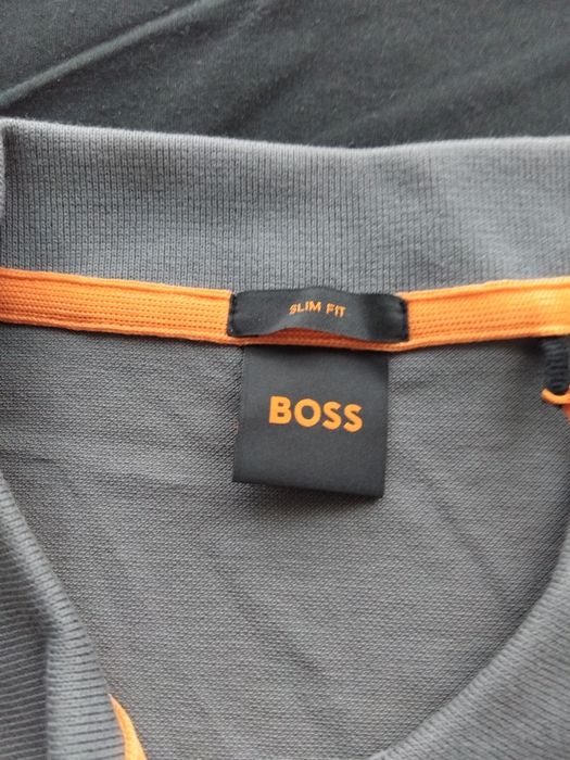 Поло риза Boss, сива, размер Л