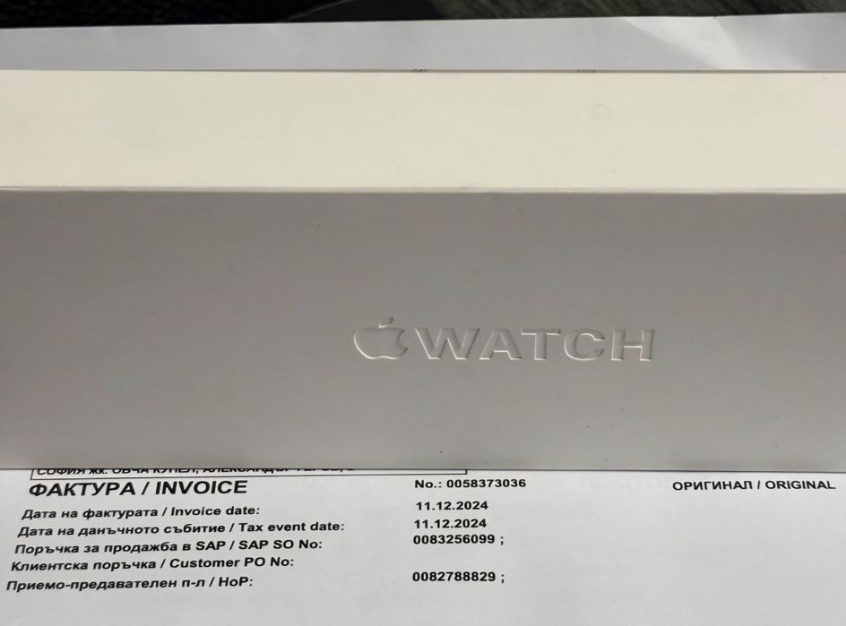 ЗАПЕЧАТАН 42mm Apple watch 10 Bluetooth Vivacom Гаранция 2г. Jet Black