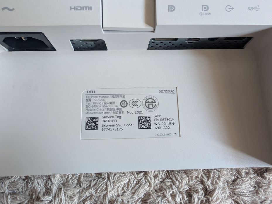 Dell S2722DZ 27" 2K IPS / USB-C 65W