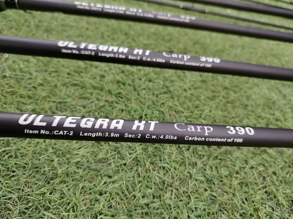 SET 4 Lansete Wind Blade ULTEGRA XT CARP 3.90m,2 tronsoane + 4 Mulinet