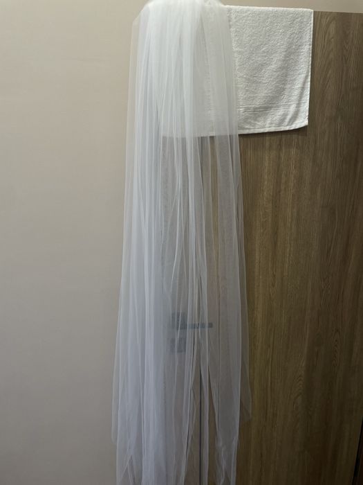 Свадебная фата длинная
