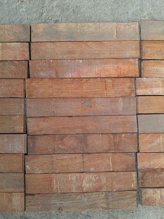 Дубовый штучный паркет советский, 15.5×3.5см