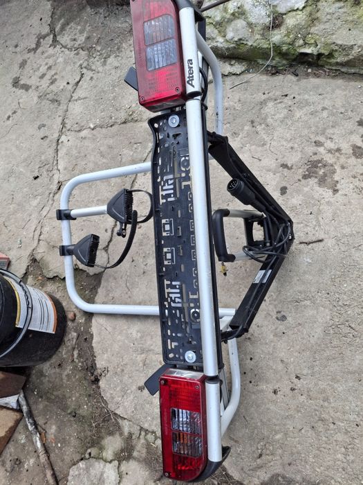 Suport rabatabil  Atera ptr 2 biciclete cu prindere carlig auto