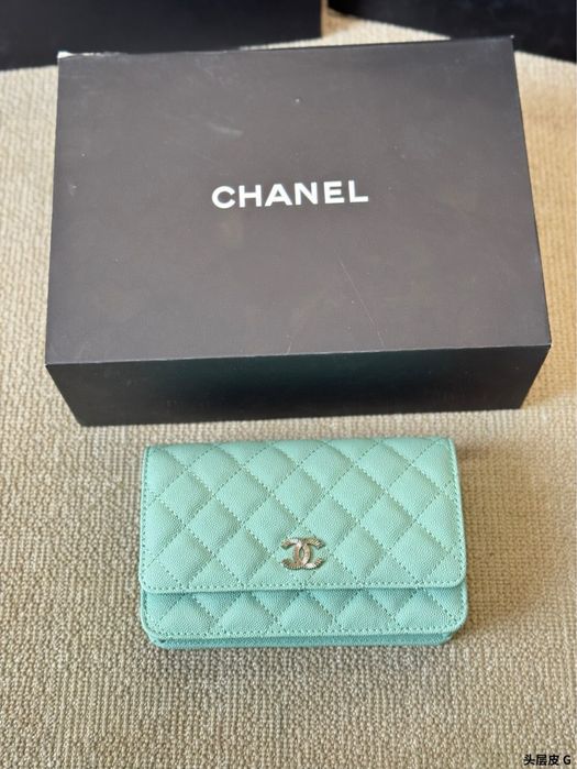 Geanta Chanel waller on chain timeless clasique piele vitel