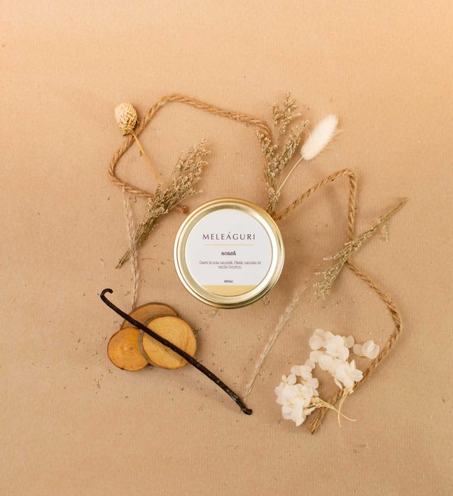 Lumanare Artizanala MELEÁGURI - acasă (vanilie bourbon)