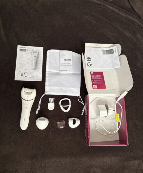 Epilator Philips Series 8000 – Ca NOU | Wet & Dry | Set complet