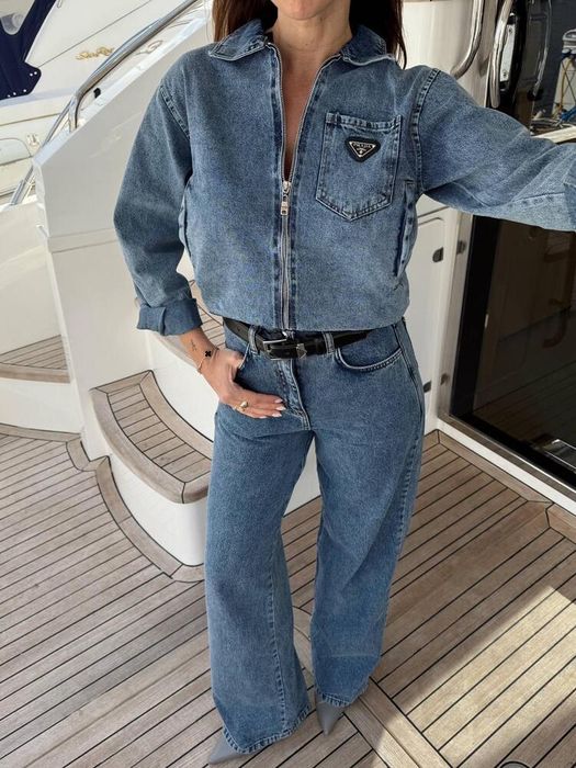 Комплект дънки и риза Prada M,L,XL