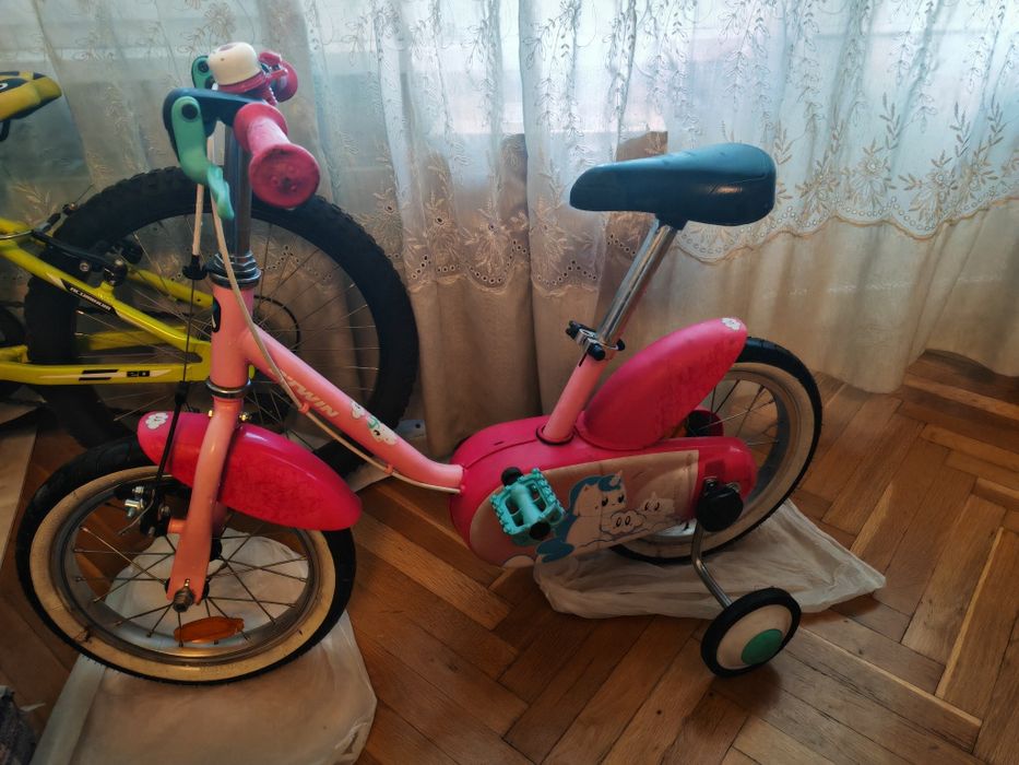 Детско колело  btwin 14" розово