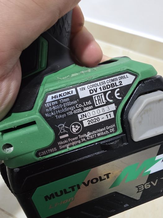 Autofiletanta HIKOKI DV 18DBL2 cu bataie