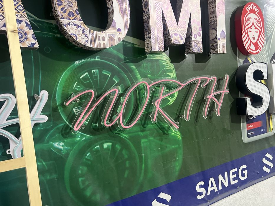 Объемные световые буквы по 6300 за сантиметр