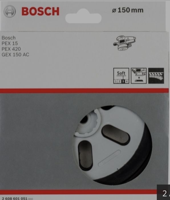 Bosch 2608601051 - Placa de slefuire rotunda cu scai, 150 mm , 6 gauri