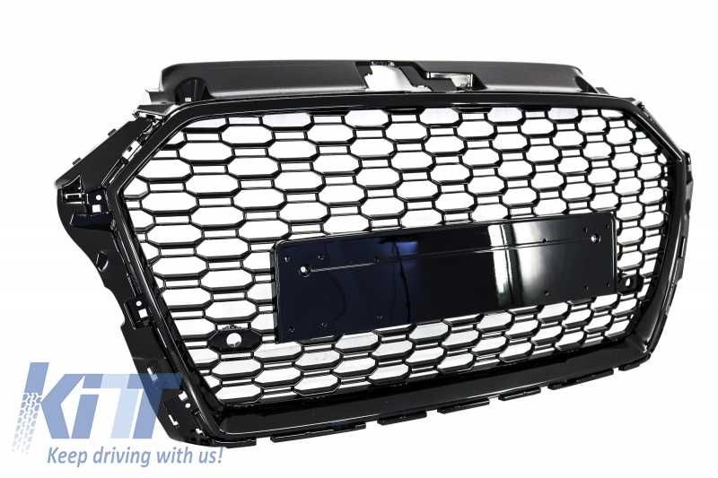Promo Grila AUDI A3 8V Facelift (2017-2018) RS3 Design Piano Black