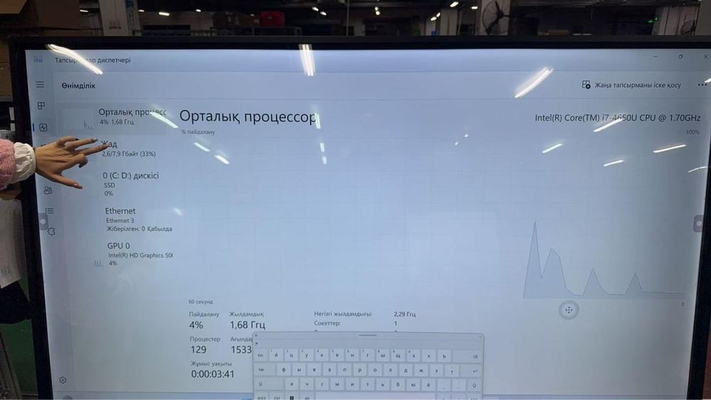 Интерактивный доска 75 дюм android 128, windows 250 gb