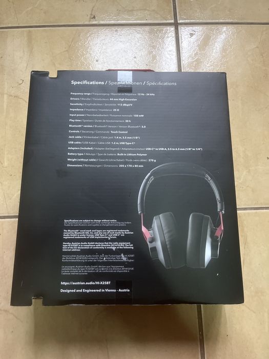 Vand casti Austrian Audio Hi-X25BT