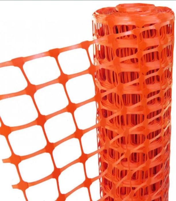 Оградительная сетка оранжевая ширина-1м рулон 50м.