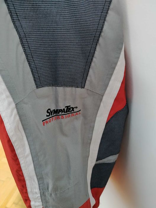 Costum schi Mayer, material Sympatex, roșu-negru-argintiu, mărime 58