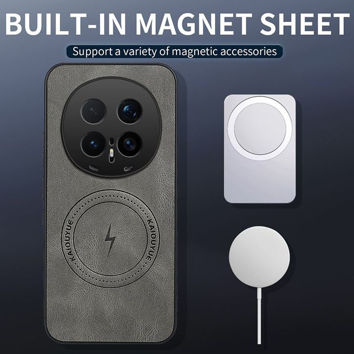 Стилен magsafe кейс за honor magic8 pro със защита на камерите - кафяв