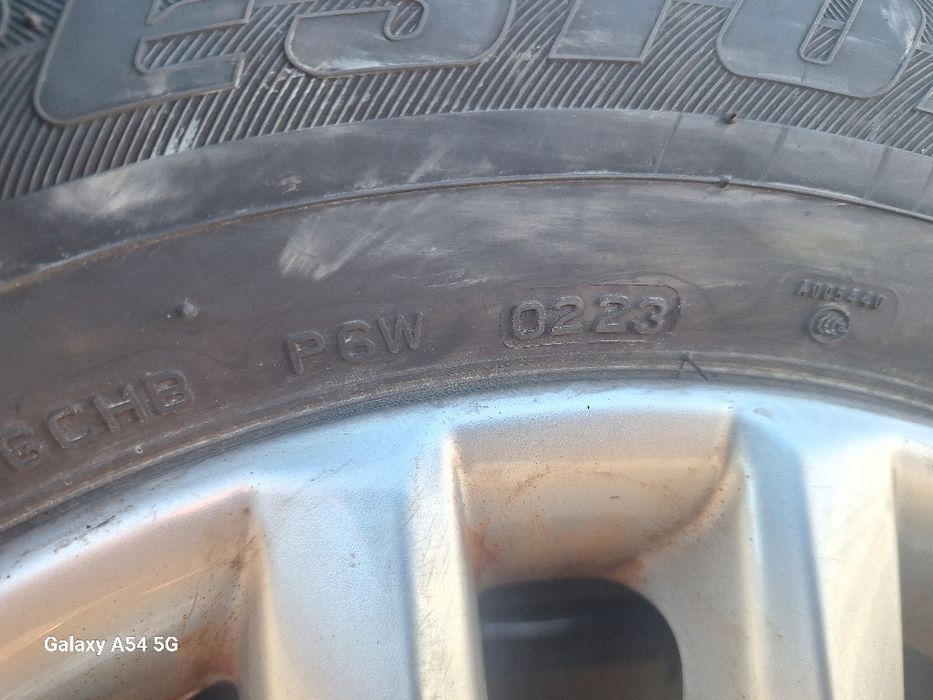 Jante VW Tiguan R16 model San Francisco cu anvelope vara 215/65R16 Bridgestone dot 0223
