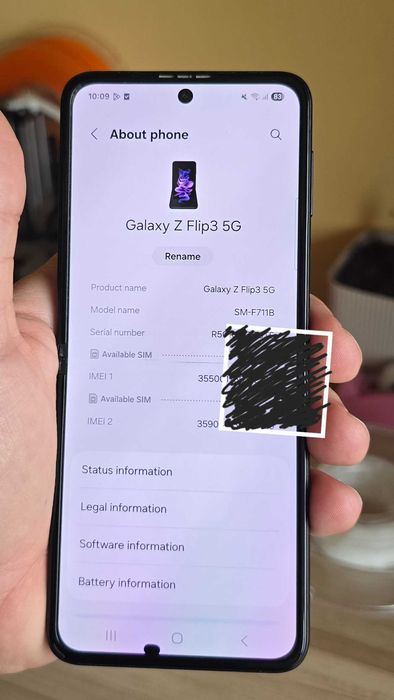 Vand Samsung Z Flip 3