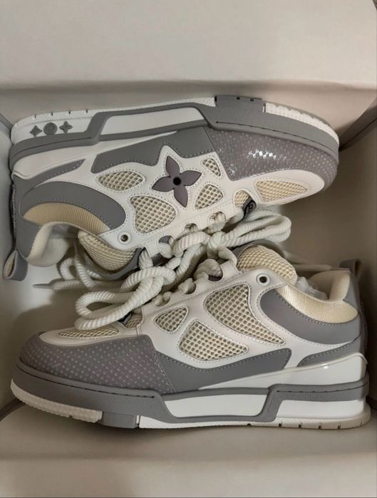 Adidasi Louis Vuitton White Grey Skate