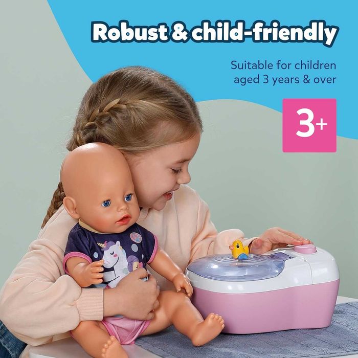 BABY born Тоалетна за кукли със звуци и аксесоари, за кукли 36 и 43 см