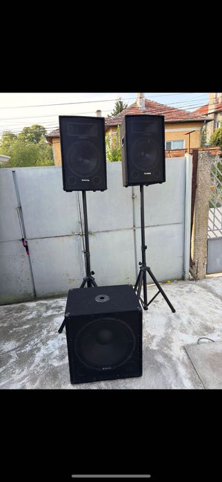 тонколони AUNA Cube 1812 Active PA Set 2.1, 1600W Total Power