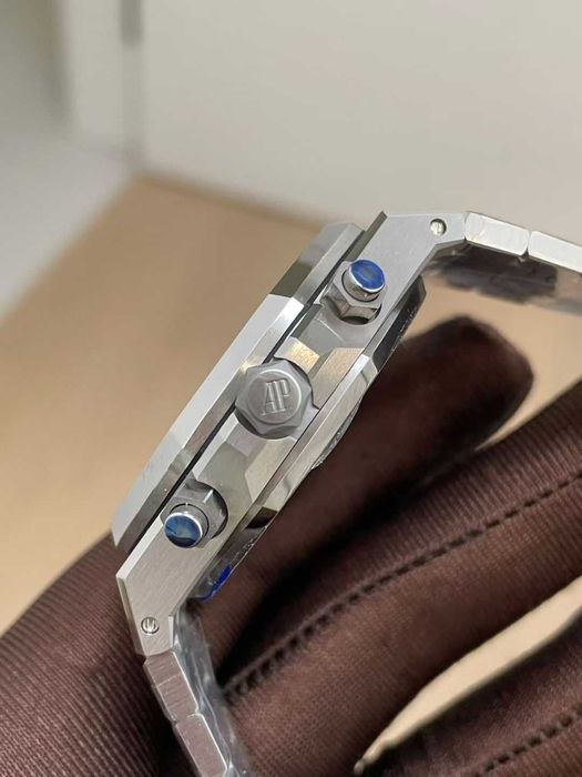 audemars piguet royal oak сребристо синьо