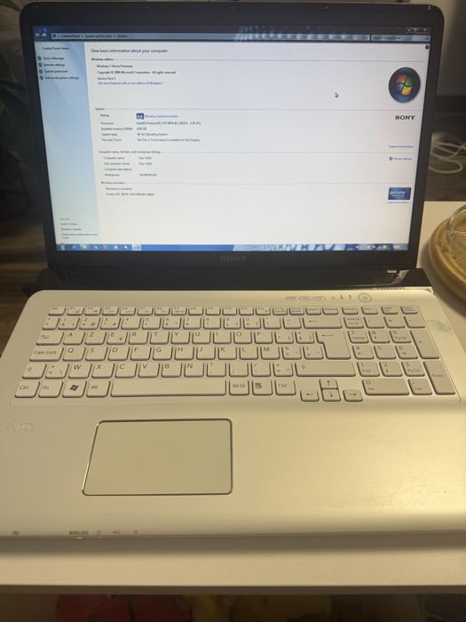 Laptop sony vaio sve171 17inc ssd 256 16gb rami