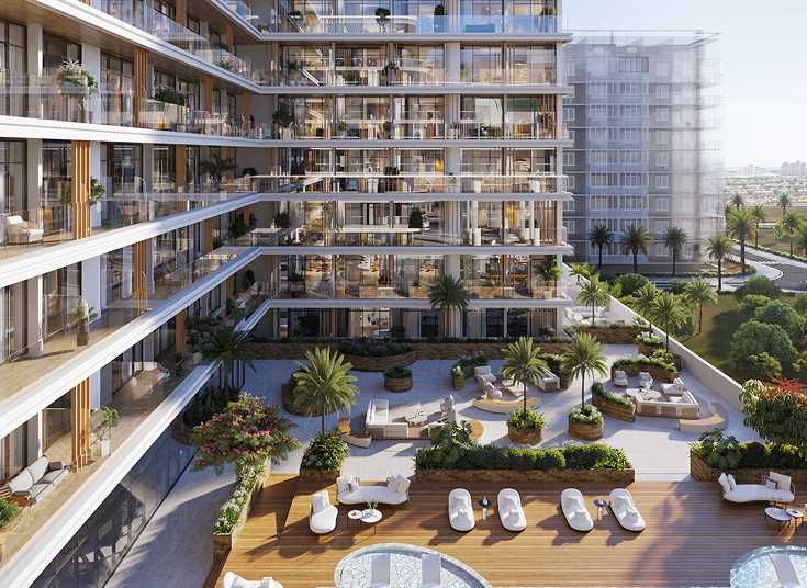 Апартаменти с 1 спалня, напълно обзаведени Jumeirah Garden, Дубай, ОАЕ
