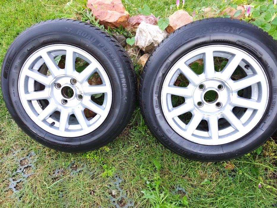 Комплект 4 алуминиеви джанти 15" с летни гуми 195/65 R15