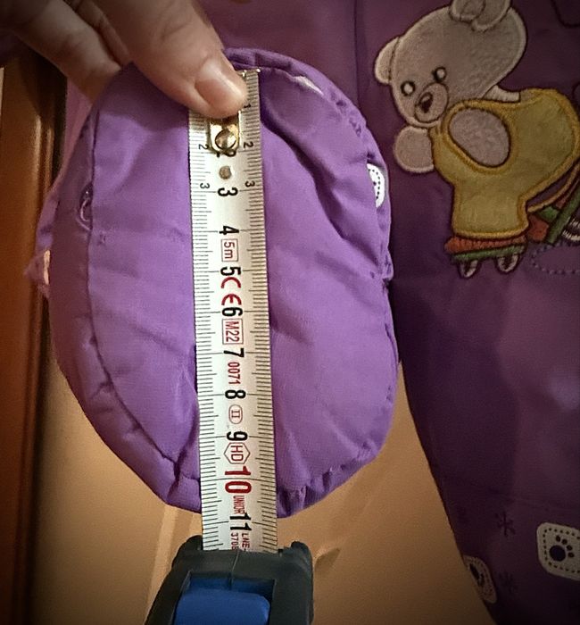 Vand combinezon bebe, mov, gros si calduros, marimea 68.