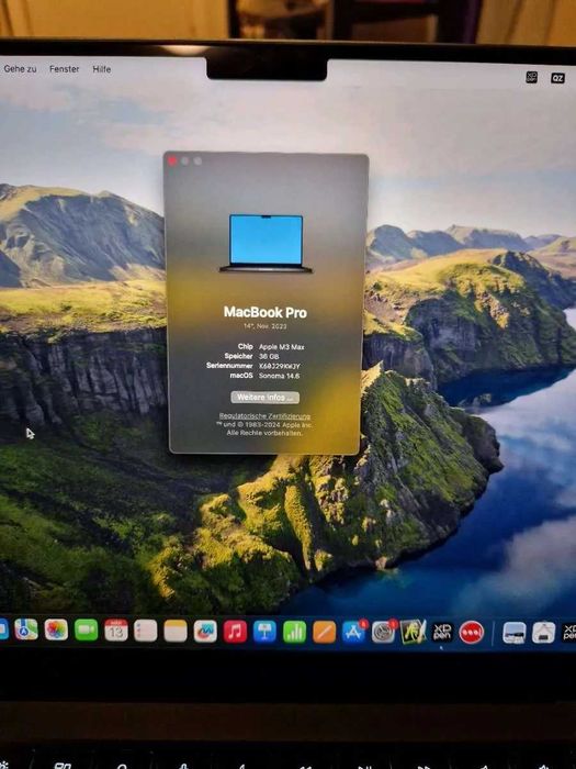 MacBook Pro M3 1TB SSD Space Schwarz