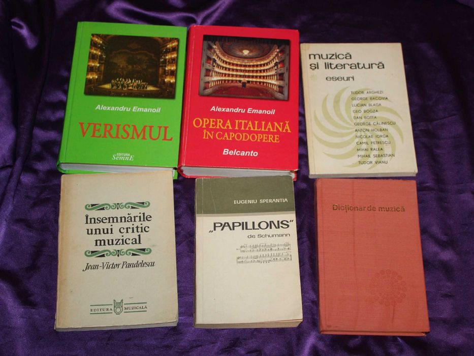 32 carti muzica istoria muzicii Iosif Sava Itinerare Alexandru Emanoil Verismul Opera italiana in capodopere Opera romantica rusa George nescu