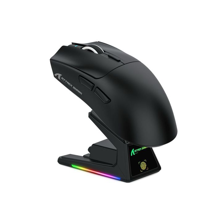 Mouse Atack Shark X1 PAW 3395 PRO reincarcabil negru