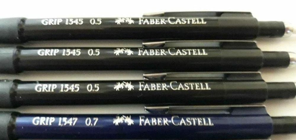 Lot 6 creioane faber castell 1345 si 1347 de 0.5 mm si 0.7 mm, copii